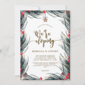 Wintertaufe mit der KNOCHENELOPTION Einladung (Vorderseite)