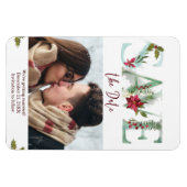 Wintertaufe Save the Date Foto Magnet (Horizontal)