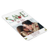 Wintertaufe Save the Date Foto Magnet (Rechte Seite)
