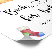 Winterteddybär , Bücher für Babyposter Poster (Ecke)