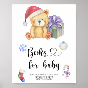 Winterteddybär , Bücher für Babyposter Poster