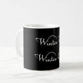Wintertee Winterkaffee Kaffeetasse (Vorderseite Links)