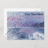 Winterteich Postkarte (Vorne/Hinten)