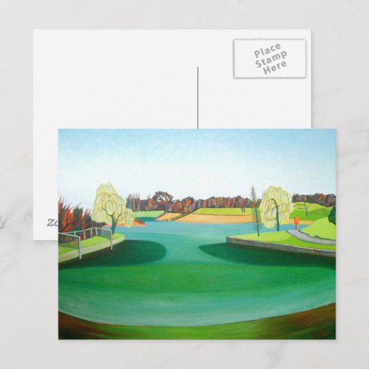 Winterteich Postkarte (Vorne/Hinten)