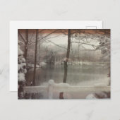 Winterteich Postkarte (Vorne/Hinten)