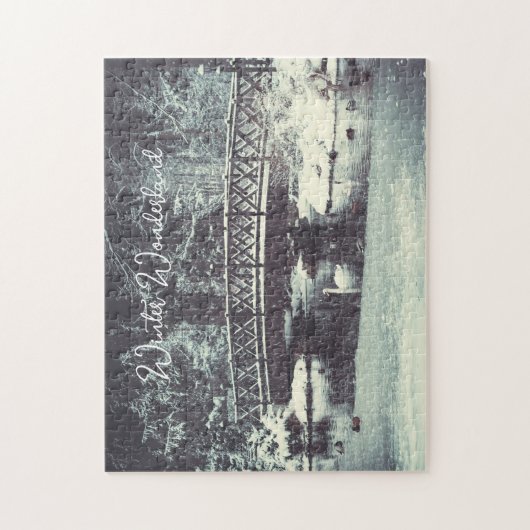 Winterteich Puzzle (Vertikal)