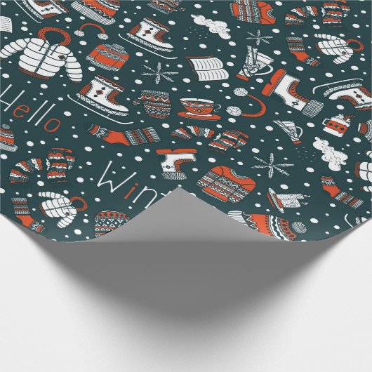Winterthema Geschenkpapier (Ecke)