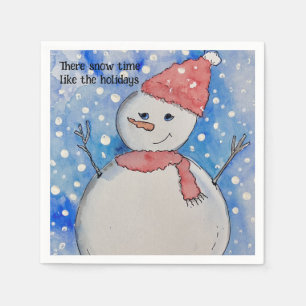 Winterthema Napkins, Standardcocktail Serviette