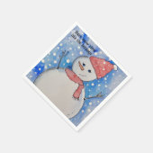 Winterthema Napkins, Standardcocktail Serviette (Ecke)