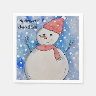 Winterthema Napkins, Standardcocktail Serviette