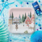 Winterthema Pappteller (Party)