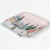 Winterthema Pappteller (Gewinkelt)