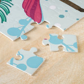 Winterthema: Roter Kardinal Muster. Puzzle (Seite)