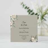 Winterthema Save the Date einladen (Stehend Vorderseite)