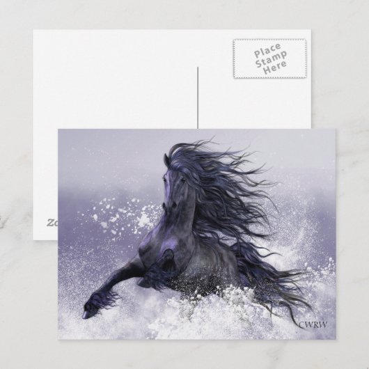 Winterthunder Postkarte (Vorne/Hinten)