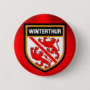Winterthur-Flagge Button