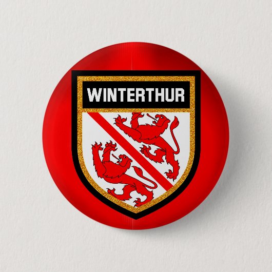 Winterthur-Flagge Button (Vorderseite)