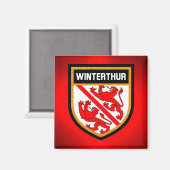 Winterthur-Flagge Magnet (Vorderseite/Rückseite)