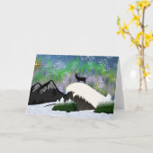 Wintertide Whispers Karte (Gelbe Blume)