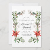 Wintertide Woodland Weihnachtsfeier Einladung (Vorderseite)