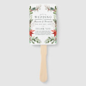 Wintertide Woodland Weihnachtsfeierprogramm Fächer (Vorderseite)