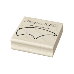 Wintertier Eisbär Gummistempel