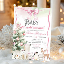 Wintertiere Aurora-Bogen Coquette Gir Baby Shower