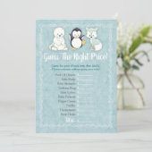 Wintertiere Baby schätzt das richtige Spiel (Stehend Vorderseite)