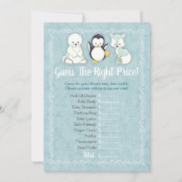 Wintertiere Baby schätzt das richtige Spiel