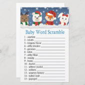 Wintertiere Baby Wort Rührei (Vorne/Hinten)