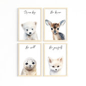 Wintertiere Geschlechtsneutrale Babyduschgeschenke Bilderwand Sets