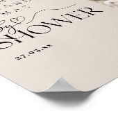 Wintertiere Geschlechtsneutrale Babyduschschaum Poster (Ecke)