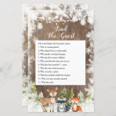 Wintertiere Holzschneeflocken Finden Sie das Game (Vorne/Hinten)