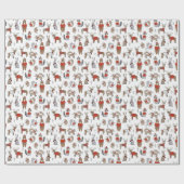 Wintertiere im Süßwasser Geschenkpapier (Flach)