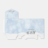 Wintertiere kalt draußen Babydusche Geschenkschachtel (Ungefaltet)