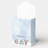 Wintertiere kalt draußen Babydusche Geschenkschachtel (Geöffnet)