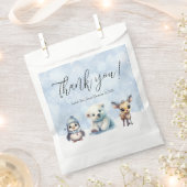 Wintertiere kalt draußen Babydusche Geschenktütchen (Ausgeschnitten)