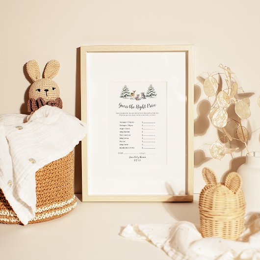 Wintertiere schätzen den richtigen Preis Flyer