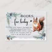 Wintertiere Schneeballschuhbücher für Baby Begleitkarte (Vorderseite)