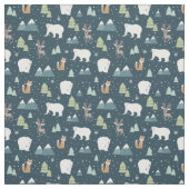 Wintertiere Weihnachtsmuster Stoff (Muster)