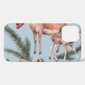 Wintertierskizze, blauer Hintergrund. Case-Mate iPhone Hülle (Rückseite (Horizontal))