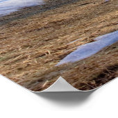 Wintertime Creek mit Brücke Poster (Ecke)