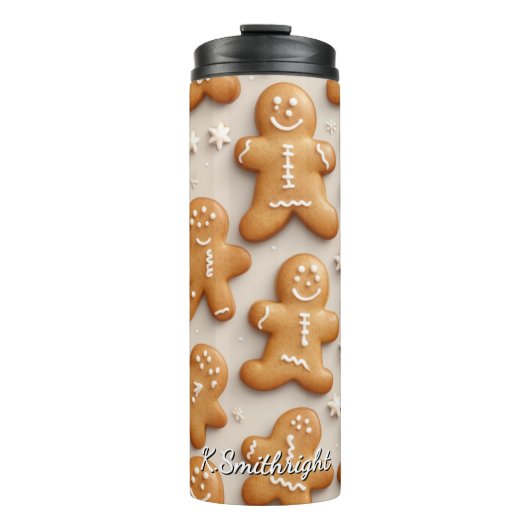 Wintertime Gingerbread Mosaic Thermosbecher (Vorderseite)