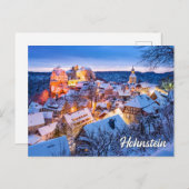Wintertime in Hohnstein, Deutschland Postkarte (Vorne/Hinten)