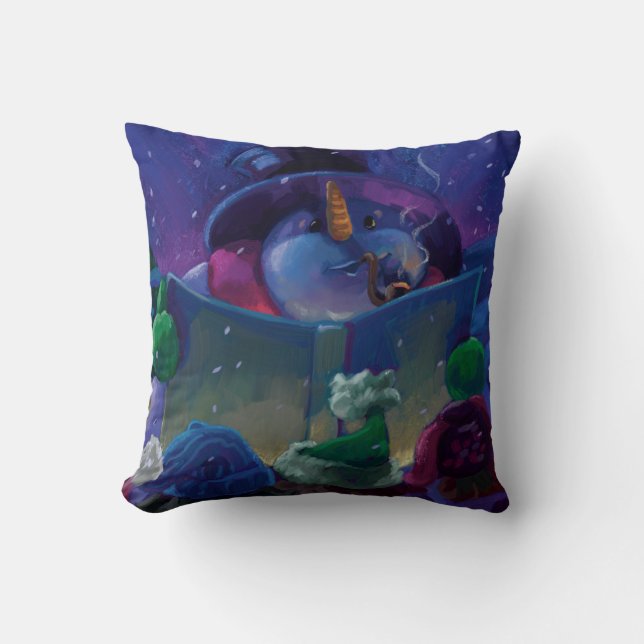 Wintertime Reading Kissen (Vorderseite)