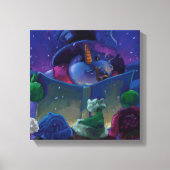 Wintertime Reading Leinwanddruck (Vorderseite)