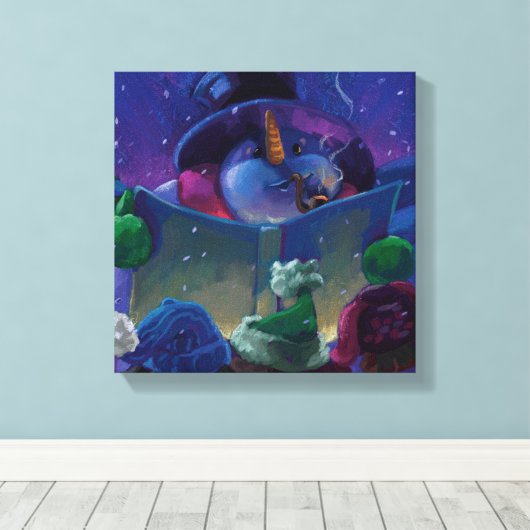 Wintertime Reading Leinwanddruck (Insitu (Holzboden))