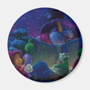 Wintertime Reading Magnet