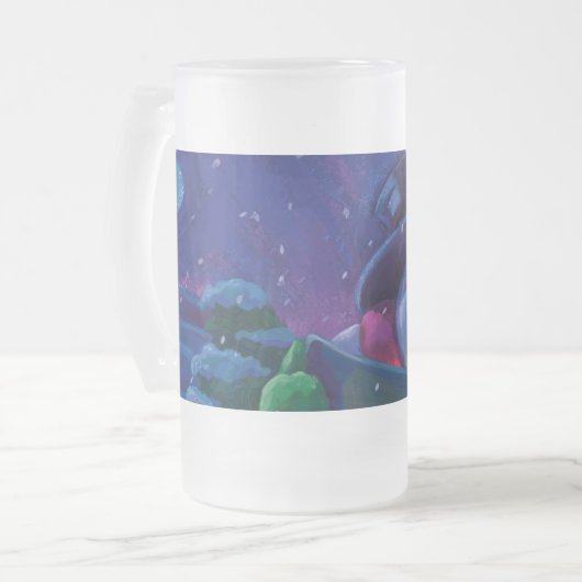 Wintertime Reading Mattglas Bierglas (Vorderseite Links)