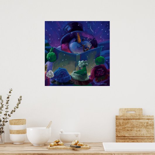 Wintertime Reading Poster (Küche)